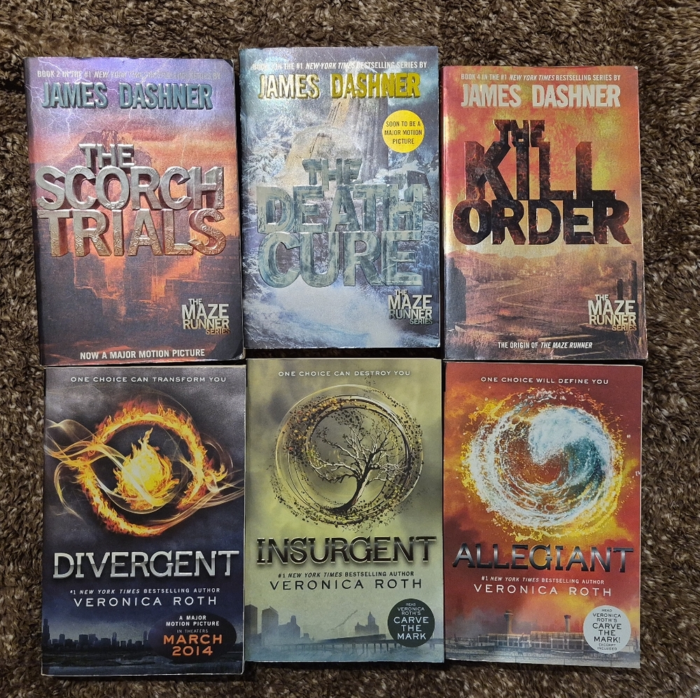 Maze Runner and Divergent Series Book Set